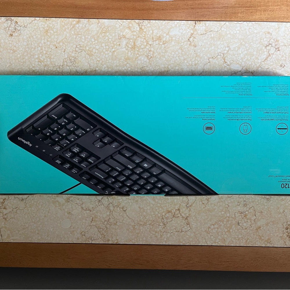 Logitech Teal and White Packaging